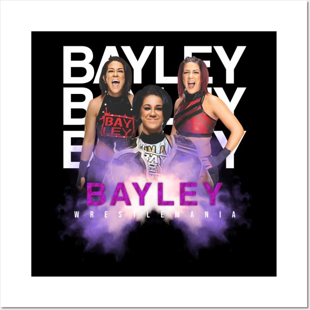 WOMEN WRESTLE BAYLEY Wall Art by rootrider88